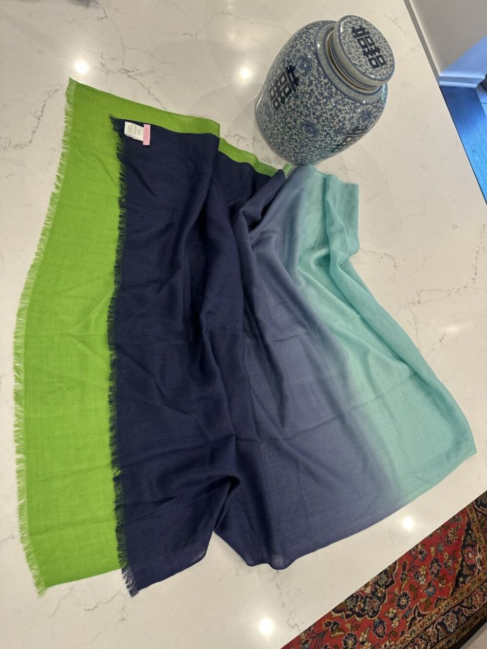 Lilly Pulitzer Silk and Wool Scarf